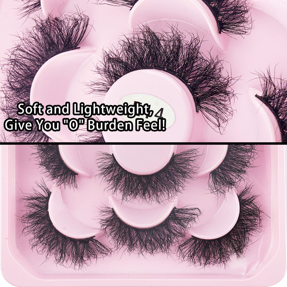 Ultra-fluffy dramatic lashes — 5 pairs · E14 · 13