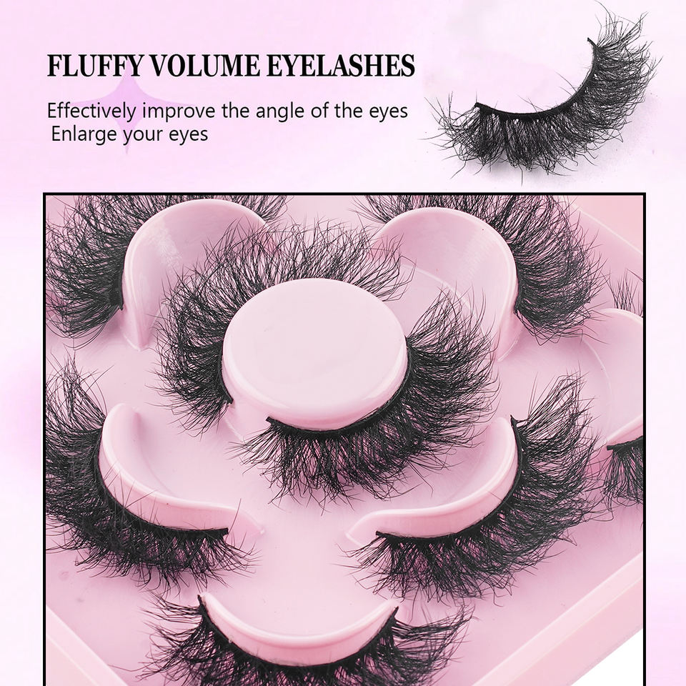 Ultra-fluffy dramatic lashes — 5 pairs · E14 · 14