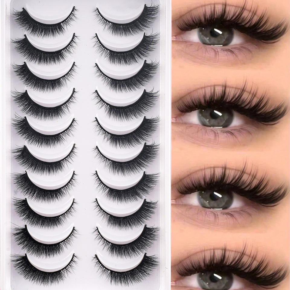 Natural everyday lashes — 10 pairs · G007 · 10