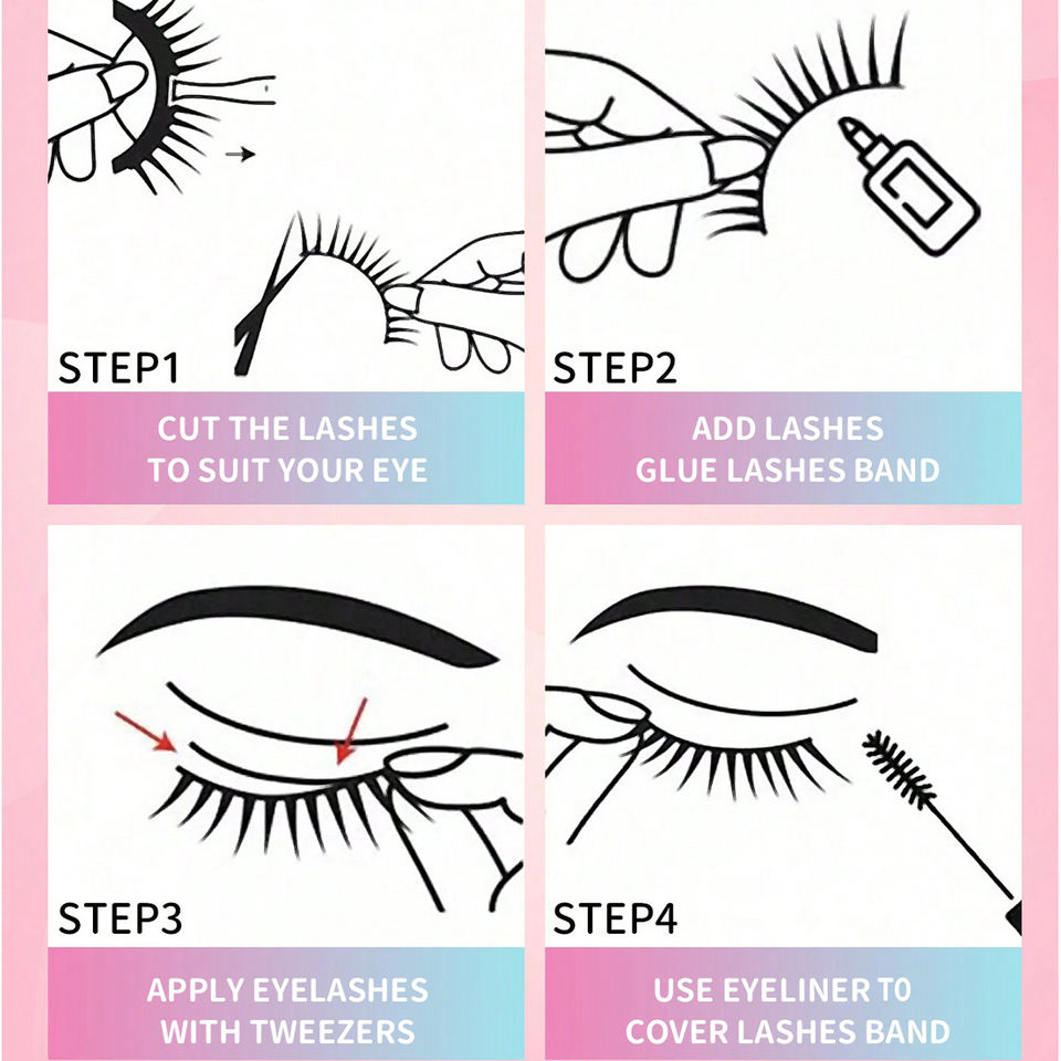 Natural everyday lashes — 10 pairs · G007 · 15