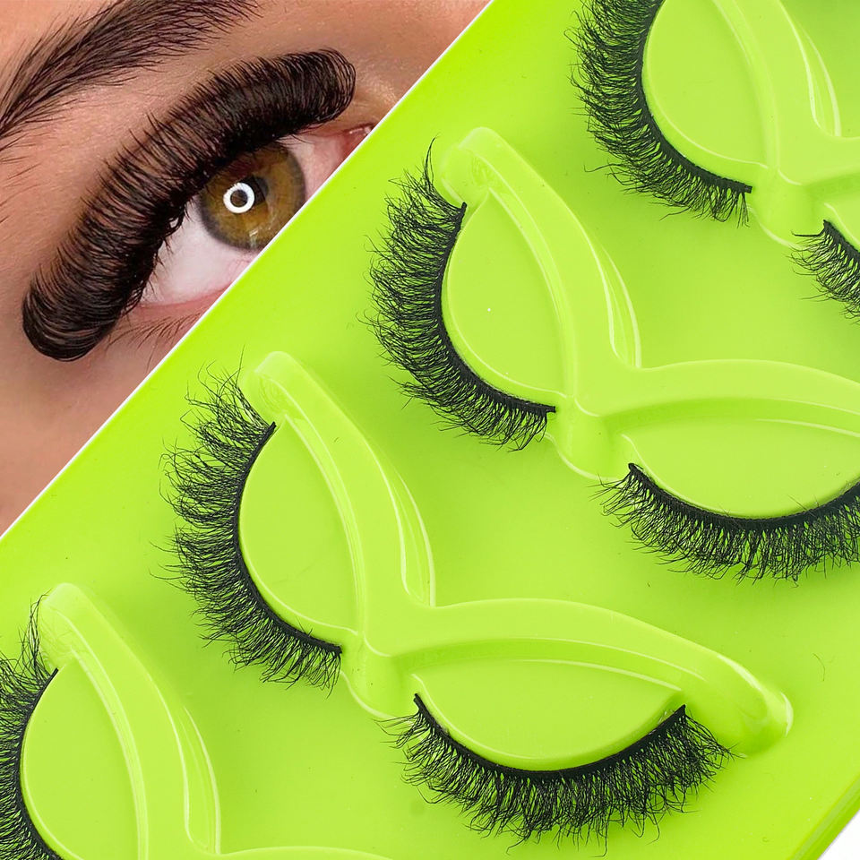 Elongated cat-eye lashes — 5 pairs · GP40 · 12