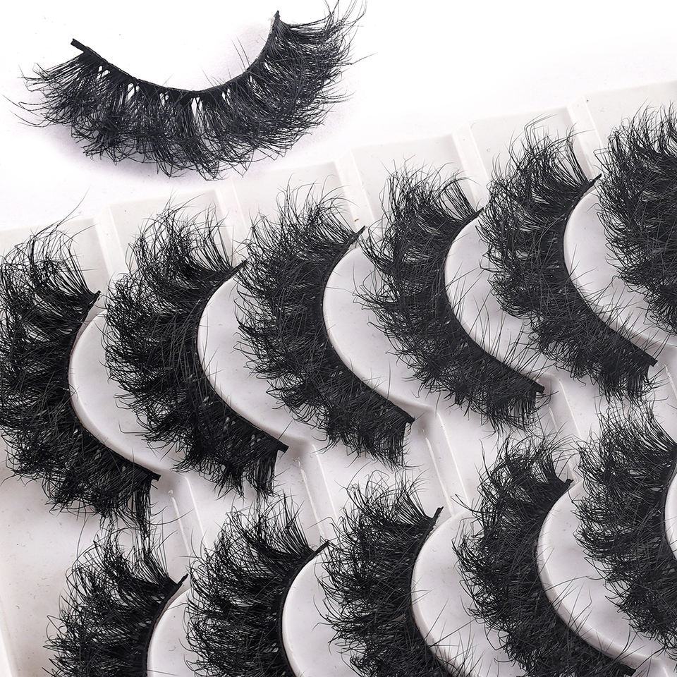 Handmade 3D daily strip lashes · LD02 · 12