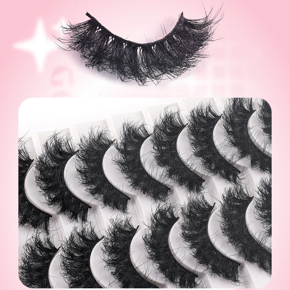 Handmade 3D daily strip lashes · LD02 · 14