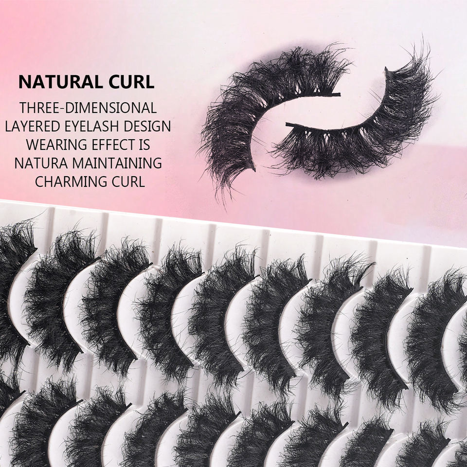 Handmade 3D daily strip lashes · LD02 · 15