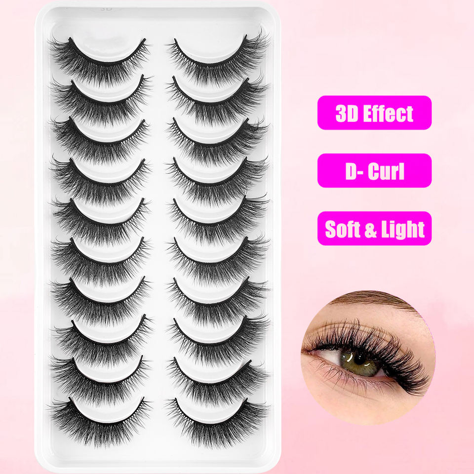 Natural beginner lashes — 10 pairs · FOX01 · 11