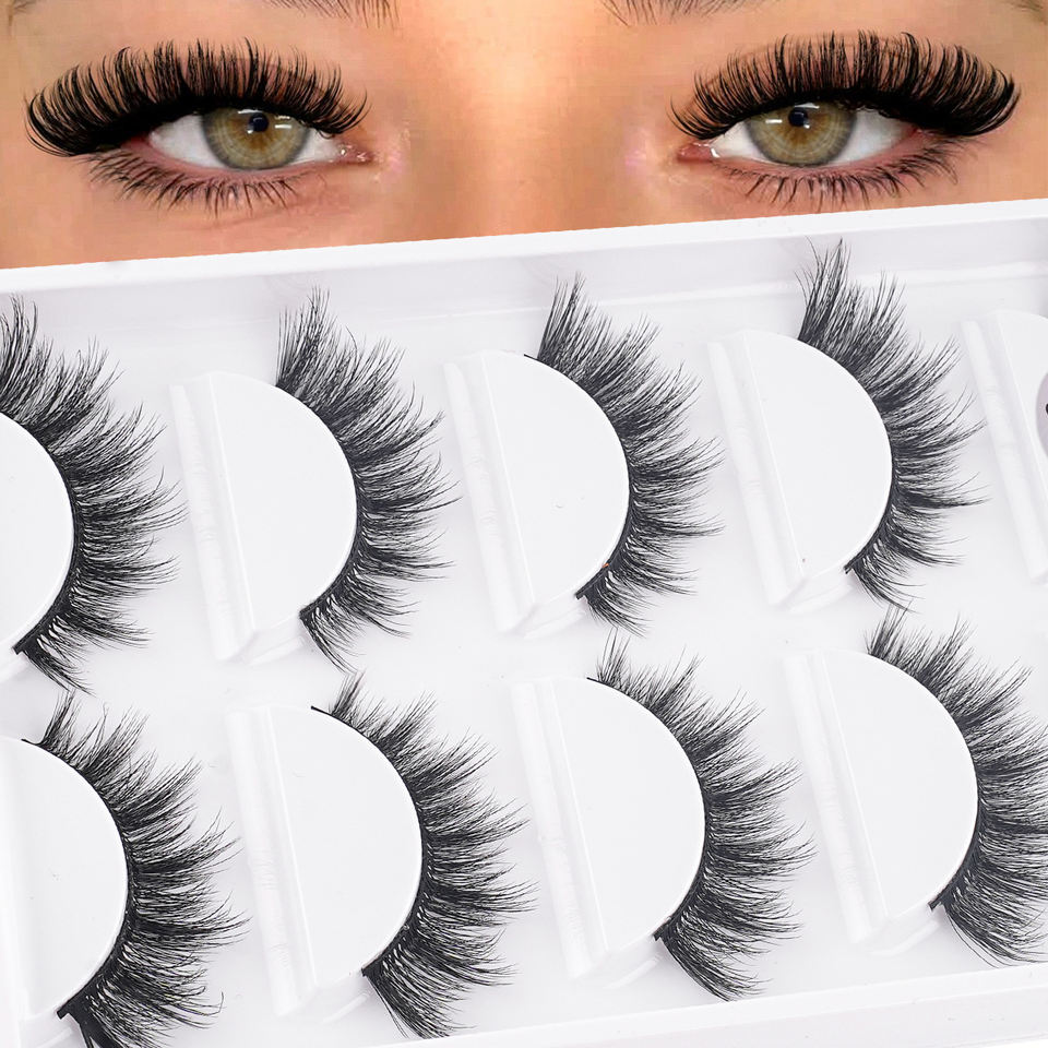 Natural 3D volume lashes — 5 pairs · S03 · 12
