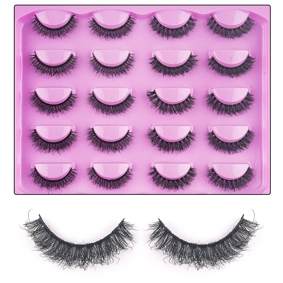 Layered mixed-volume lashes — 10 pairs · MIX02 · 14