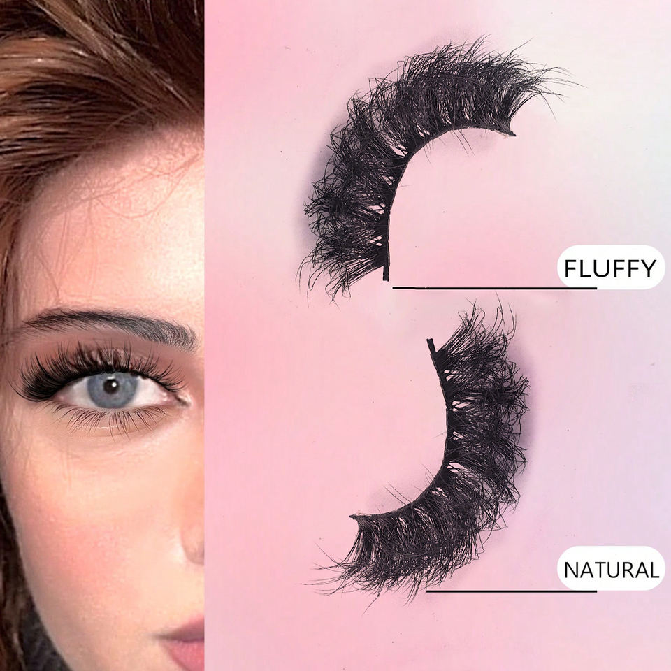 Handmade 3D daily strip lashes · LD02