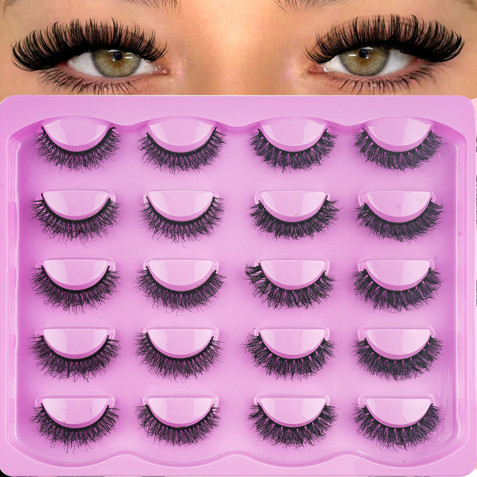 Layered mixed-volume lashes — 10 pairs · MIX02